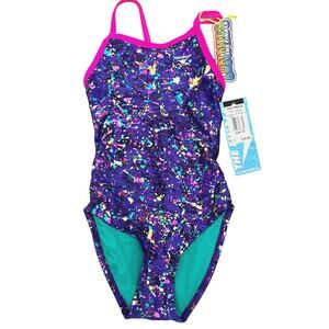 The Finals Funkies Rainbow Foil Purple One Piece Swimsuit - Size 26 - $40